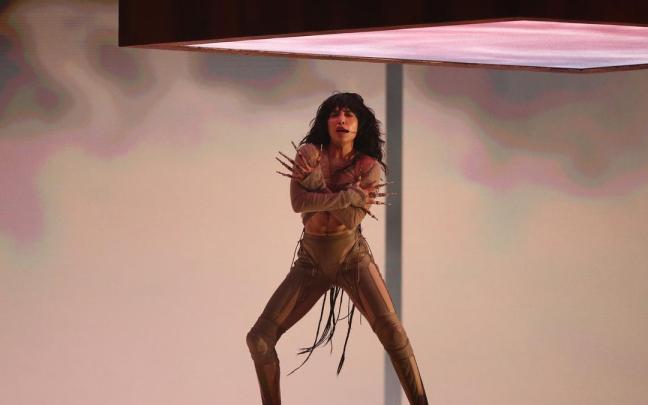 La cantante sueca Loreen durante uno de los ensayos.