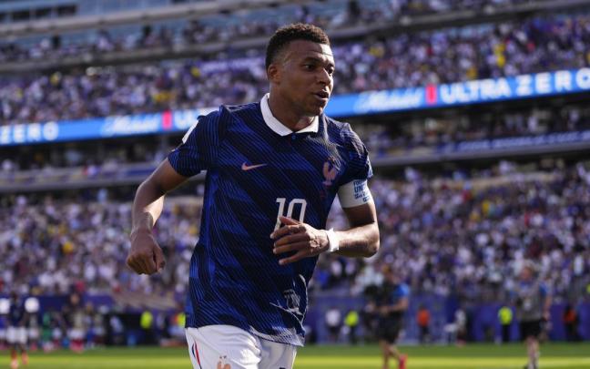 Kylian Mbappé durante el partido ante Suecia del Mundial 2026