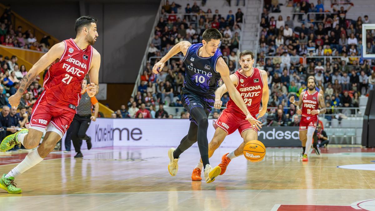 Martin Krampelj cuajó una destacada actuación en Girona. / DEIA