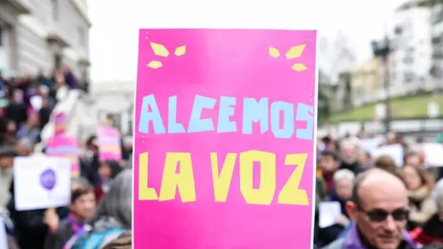 Imagen de archivo de una concentración de la plataforma Revuelta de Mujeres.