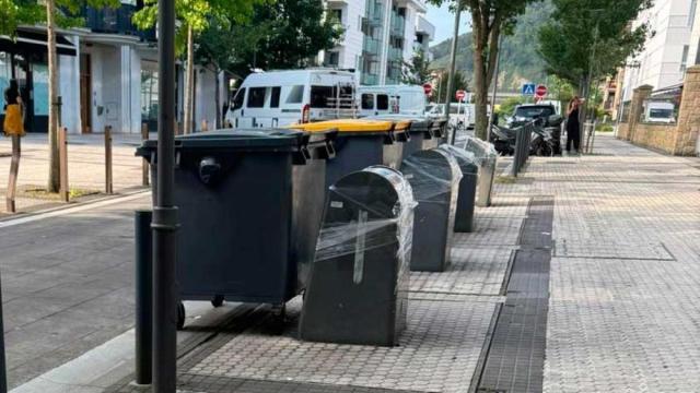Contenedores en Orio.