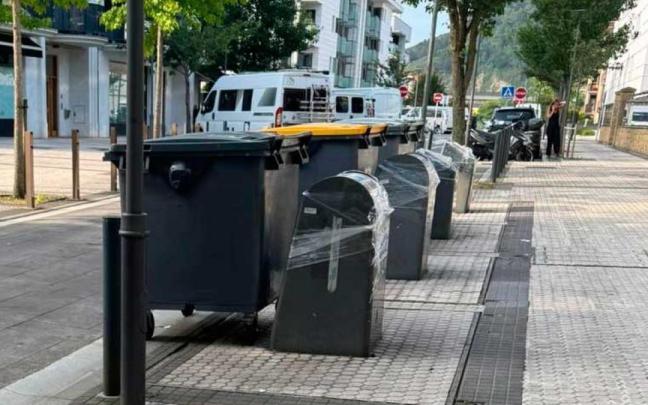 Contenedores en Orio.