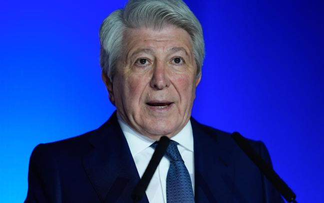 Enrique Cerezo, presidente del Atlético de Madrid, en una imagen de archivo.