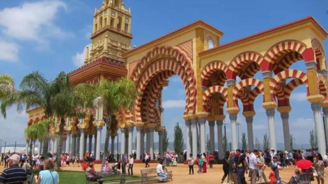 La entrada al recinto de la Feria de Córdoba