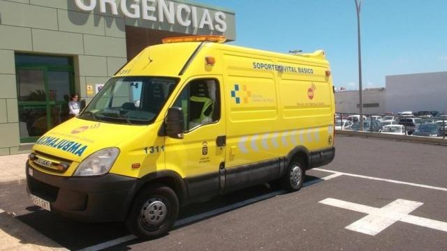 Ambulancia en Lanzarote.