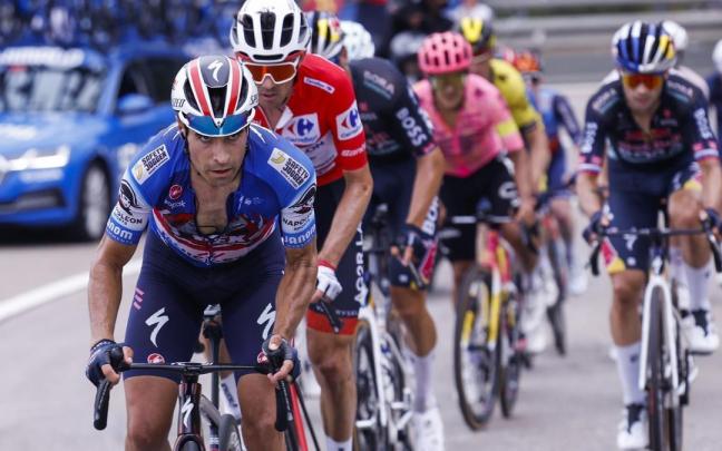Mikel Landa, durante la pasada Vuelta.