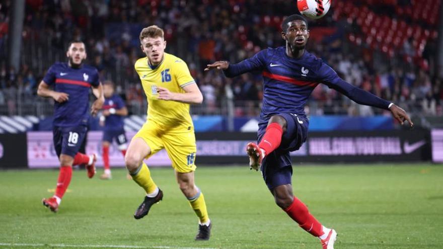 Cho, durante un partido con la selección francesa sub-21.