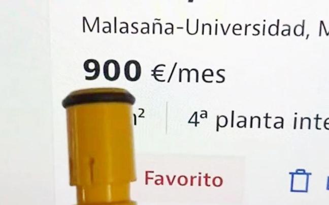 El cuarto piso interior sin ascensor de 40 metros cuadrados que se alquila por 900 euros al mes en Madrid