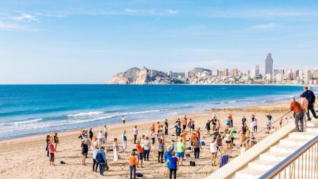 Un viaje del Imserso a Benidorm.
