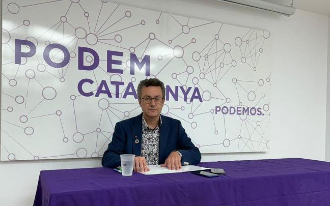 El portavoz de Podem Catalunya, Andrés Medrano. / EP El portavoz de Podem Catalunya, Andrés Medrano.