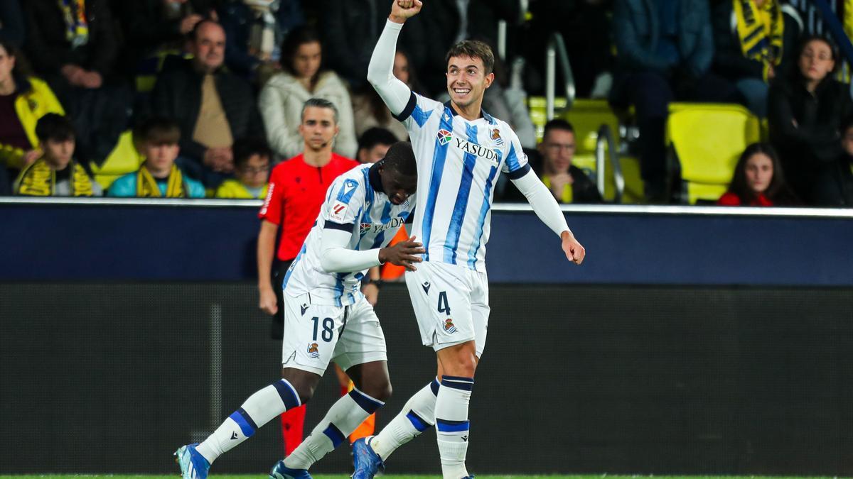Martin Zubimendi celebrando un gol. / EUROPA PRESS