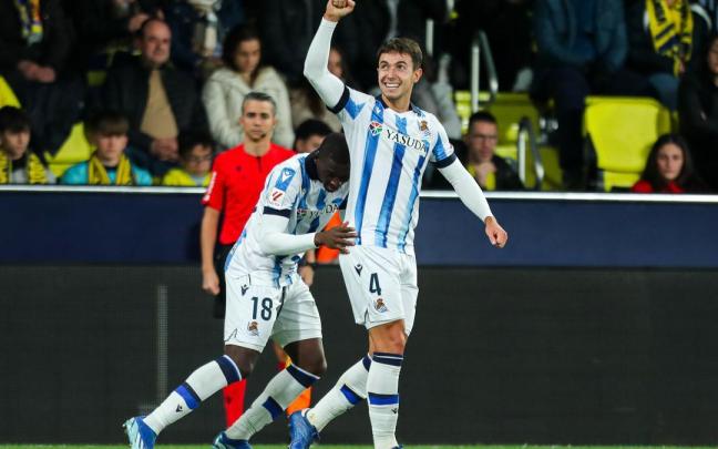 Martin Zubimendi celebrando un gol. / EUROPA PRESS