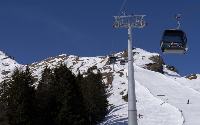 Pista de esquí en el Tirol austríaco