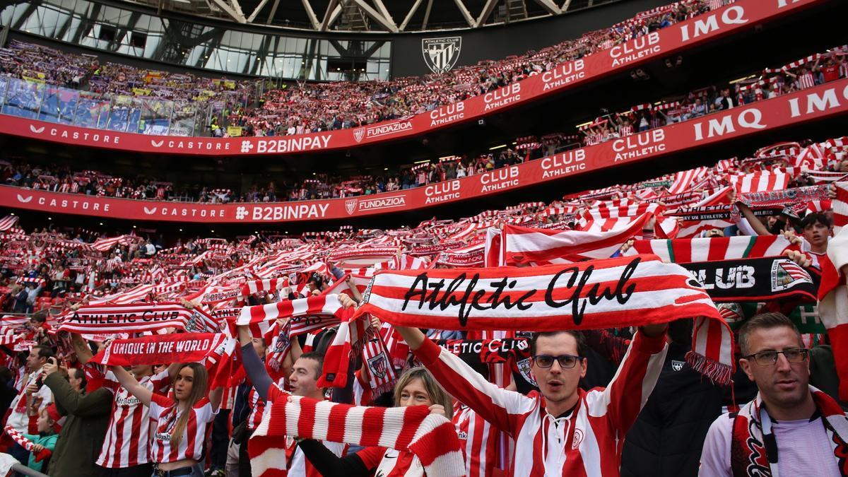 San Mamés volverá a lucir sus mejores galas el 17 de abril ante el Rangers. / PANKRA NIETO