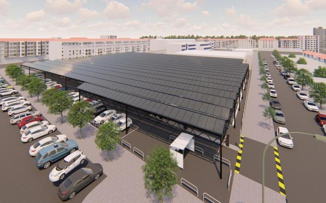 Nuevo aparcamiento junto al CPEIP Cardenal Ilundain Nuevo aparcamiento junto al CPEIP Cardenal Ilundain
