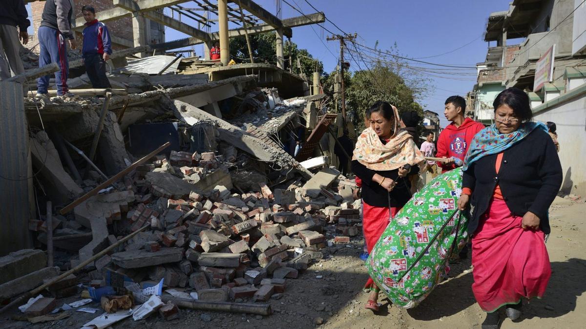 Imagen de archivo de las consecuencias de un terremoto en Bangadlesh