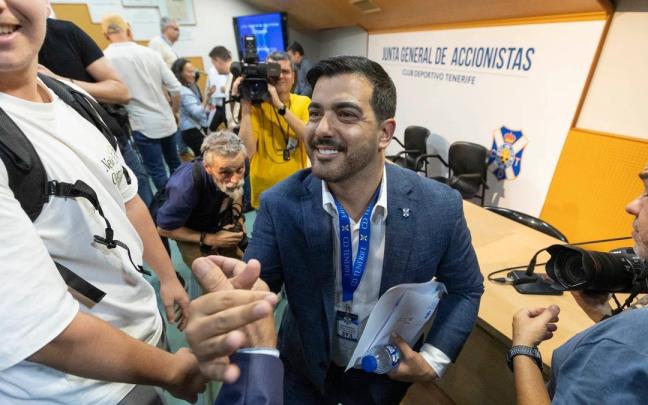 El consejero del CD Tenerife detenido, Rayco García