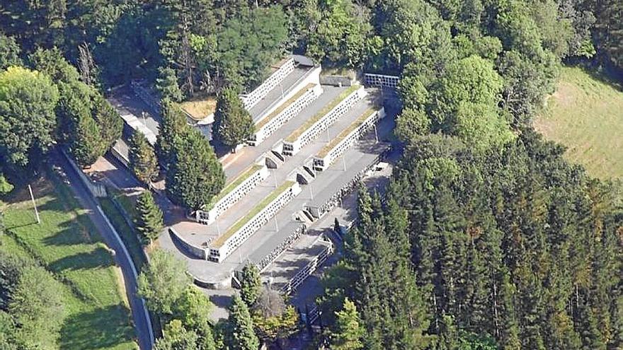 El cementerio de Beasain visto desde arriba. | FOTO: N.G.