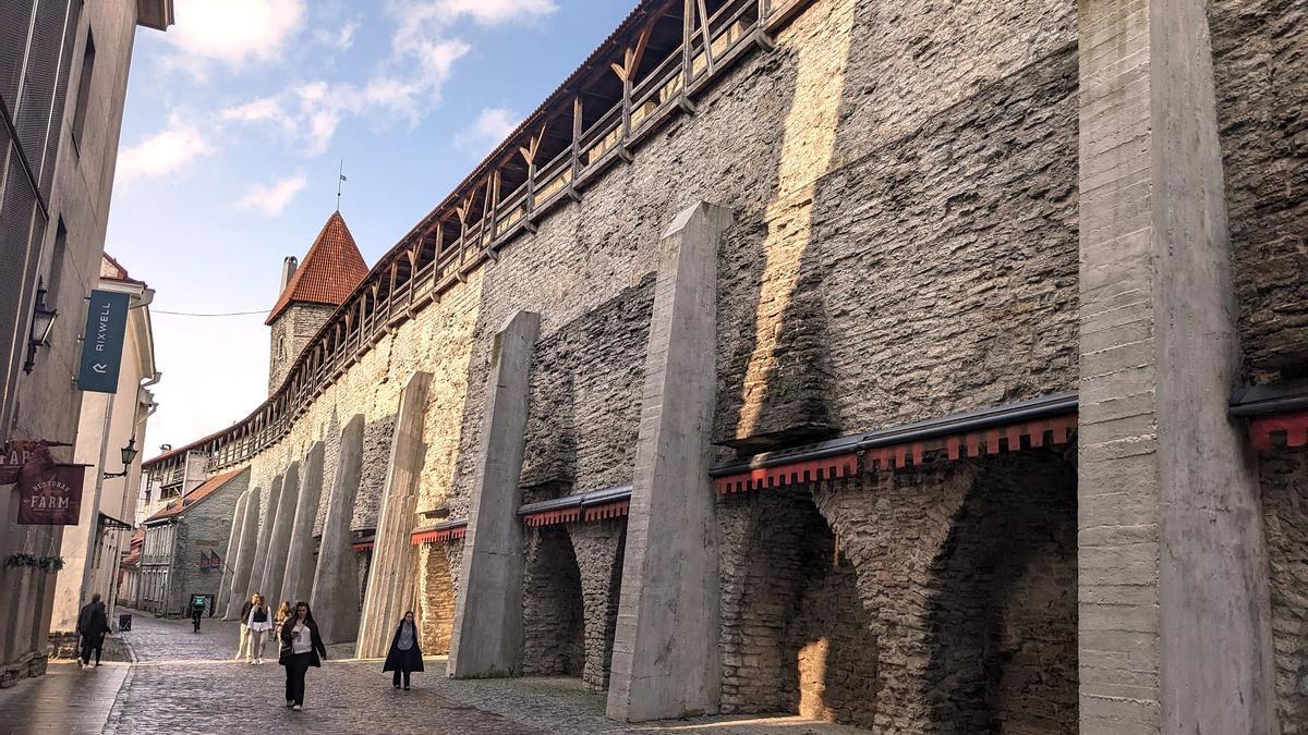 Detalle de la murallas de Tallin.