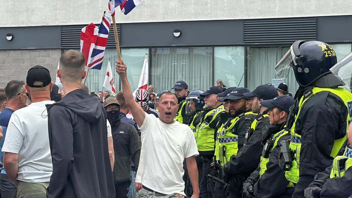 Protestas de extrema derecha en Reino Unido