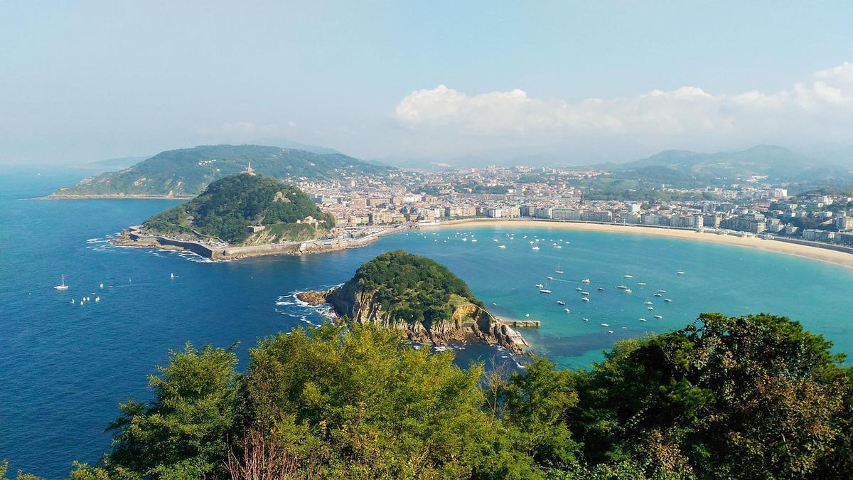 Donostia, en una foto de archivo
