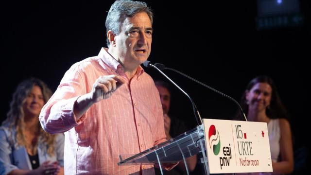 El presidente del EBB del PNV, Aitor Esteban, en un acto anterior