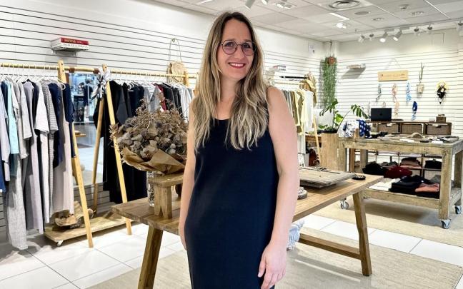 Maider Alzaga en su tienda.