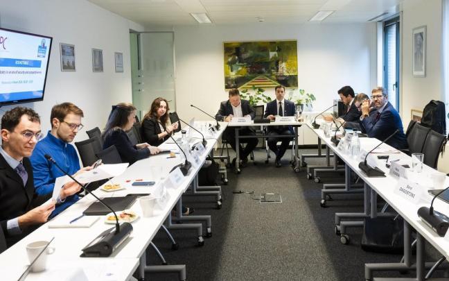 El lehendakari, Imanol Pradales, participa en el evento evento 'European Policy Centre Strategic Dialogue en Bruselas.