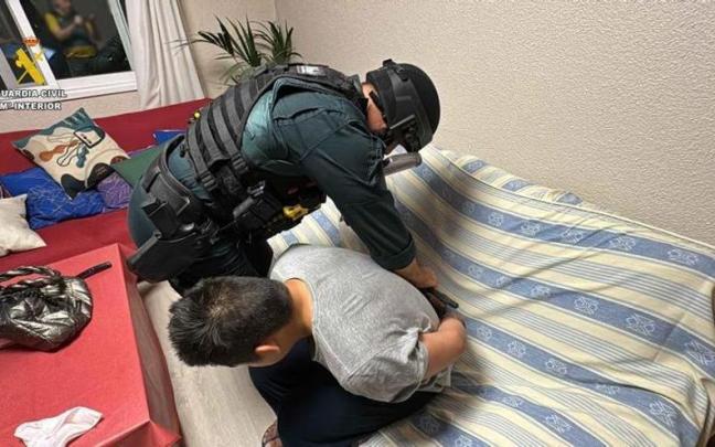 El hombre fue detenido a finales de mayo en Murcia. / Guardia Civil El hombre fue detenido a finales de mayo en Murcia.