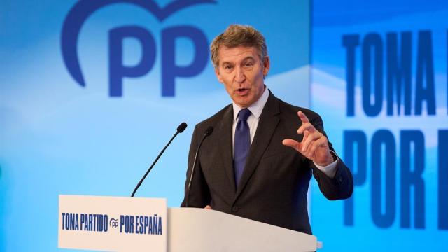 El presidente del Partido Popular, Alberto Núñez Fejióo,
