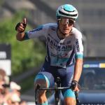 Pello Bilbao, segundo en el GP Montreal, en su entrada a meta.