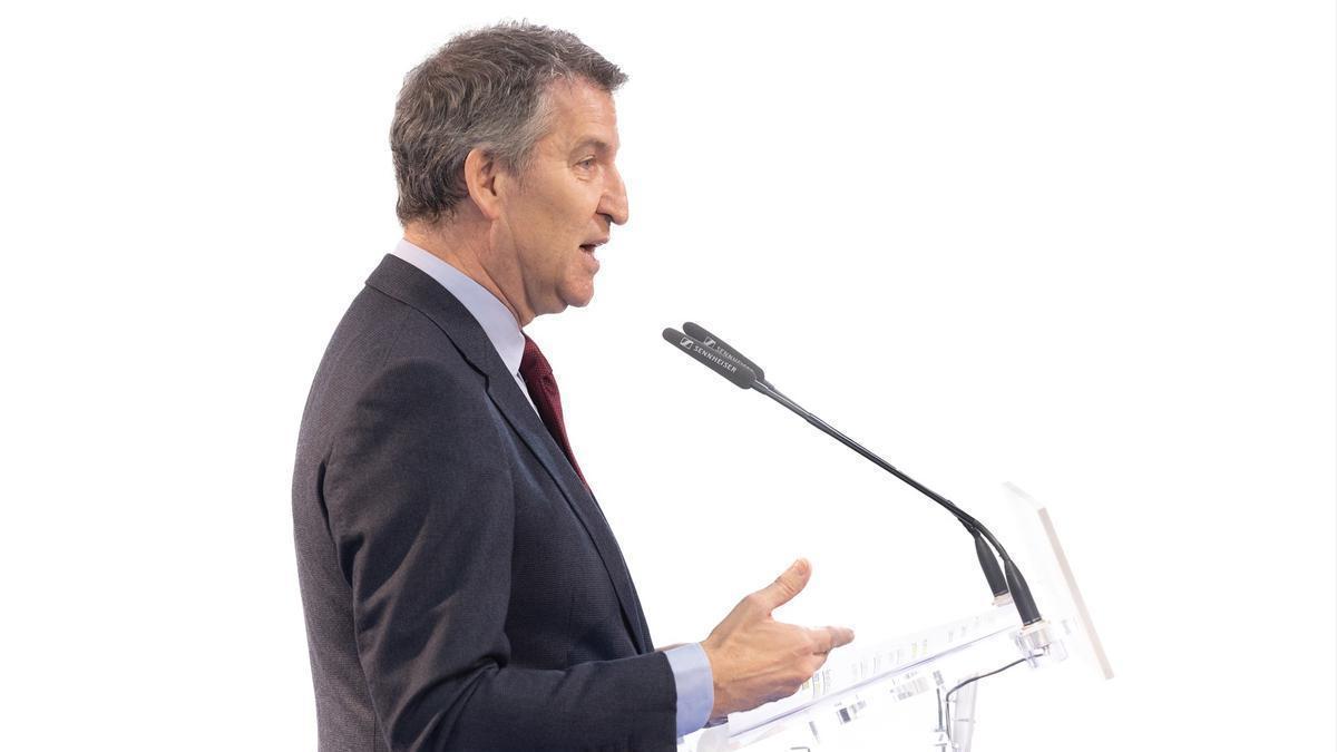 El líder del PP, Alberto Núñez Feijóo.