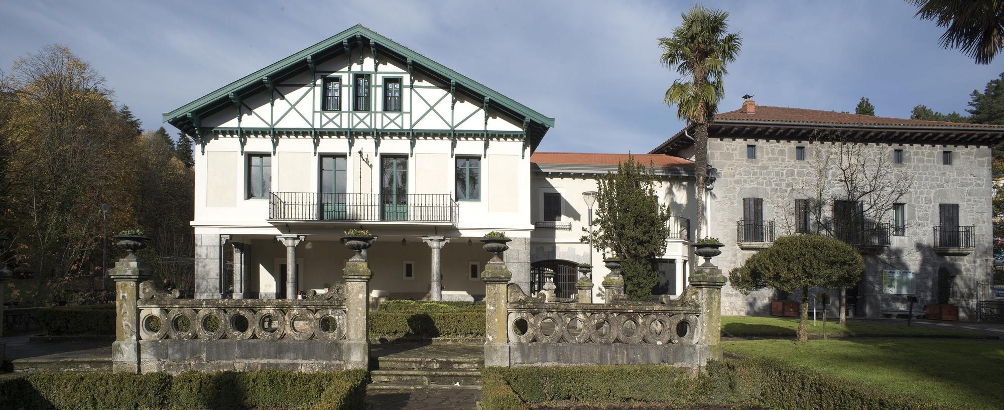 Zona del Palacio Lamuza aledaña a la casa de cultura de Laudio