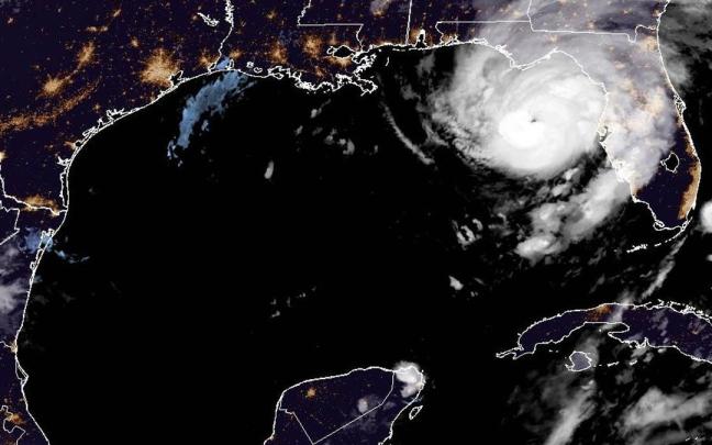 Fotografía satelital de la tormenta tropical Idalia Fotografía satelital de la tormenta tropical Idalia