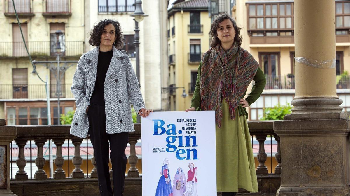 Cira Crespo, Elena Ciordiarekin batera, 'Baginen' lanarekin, Nafarroako I. Liburu Azokaren baitan saritua.