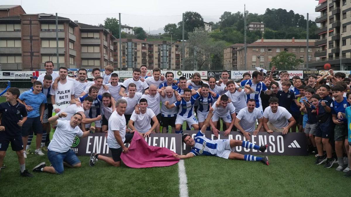 Así ha celebrado su ascenso el Beasain