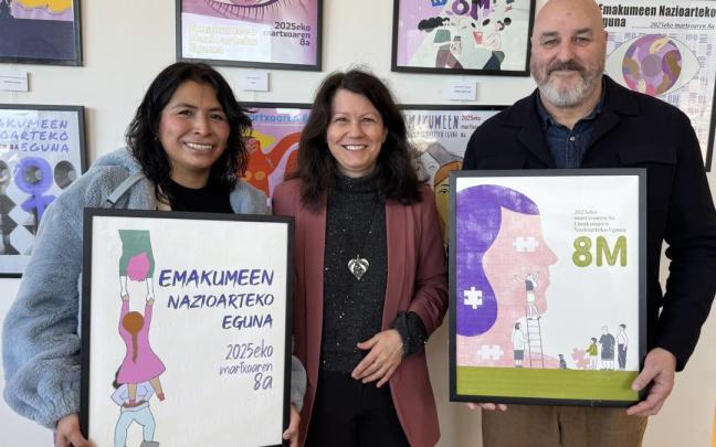 Luana Gabriela Gonzalez, Gloria Vázquez e Iban Illarramendi.