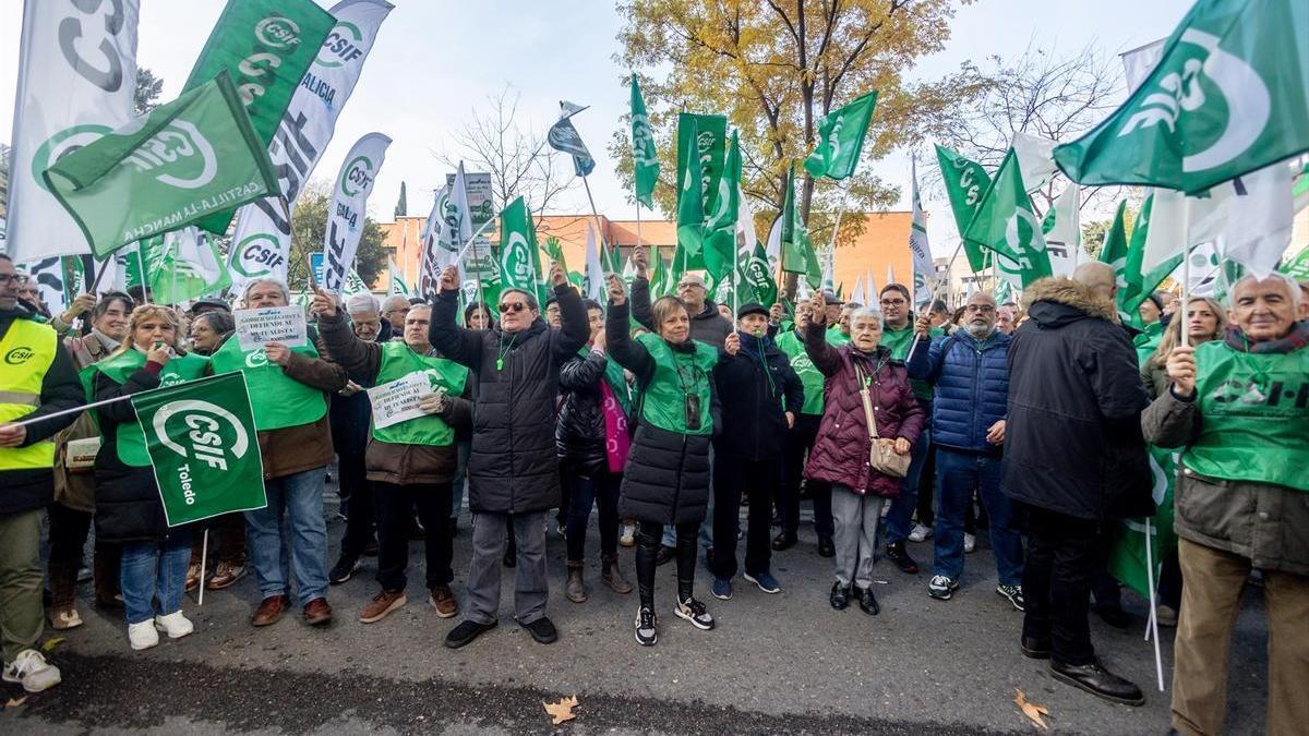 Una concentración de CSIF en defensa de Muface en una imagen de archivo.