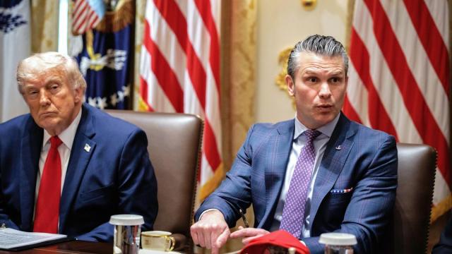 Trump y Hegseth, en una imagen de archivo.