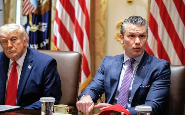 Trump y Hegseth, en una imagen de archivo.