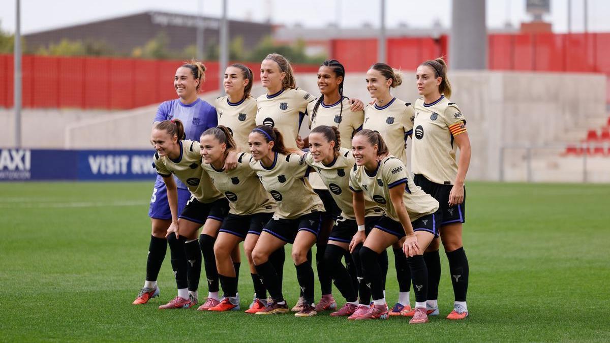 Alineación titular del Barça para enfrentarse al Atlético.