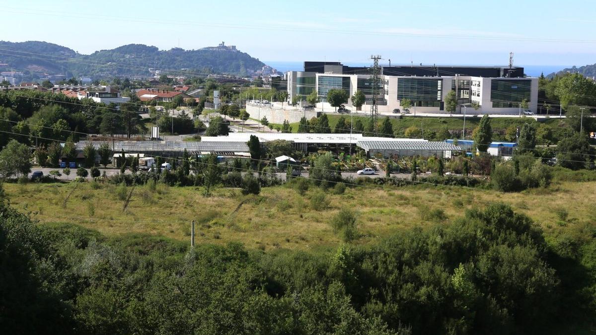 Zona del futuro camping de autocaravanas en Oriamendi.