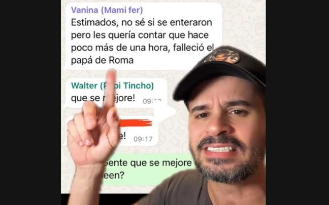 El creador de contenido, mostrando el inicio de la conversación. / TikTok (@chacalboggian) El creador de contenido, mostrando el inicio de la conversación.