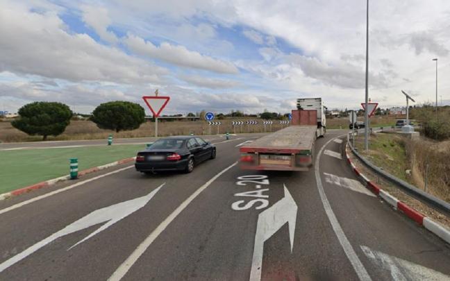 La famosa rotonda de Salamanca afectada por el radar de tramo.