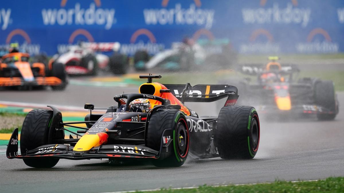 Imagen de la carrera de Fórmula 1 del año pasado en el circuito de Imola.