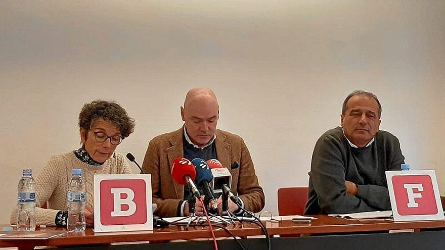 Teresa Toda, Aitzol Asla y Agus Hernan, el viernes. | FOTO: EUROPA PRESS