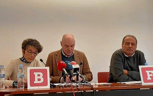 Teresa Toda, Aitzol Asla y Agus Hernan, el viernes. | FOTO: EUROPA PRESS Teresa Toda, Aitzol Asla y Agus Hernan, el viernes. | FOTO: EUROPA PRESS