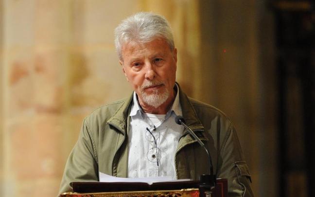 Joseba Imanol Ibarra, víctima de abusos sexuales, durante su intervención este pasado viernes en el acto oracional de Bilbao.