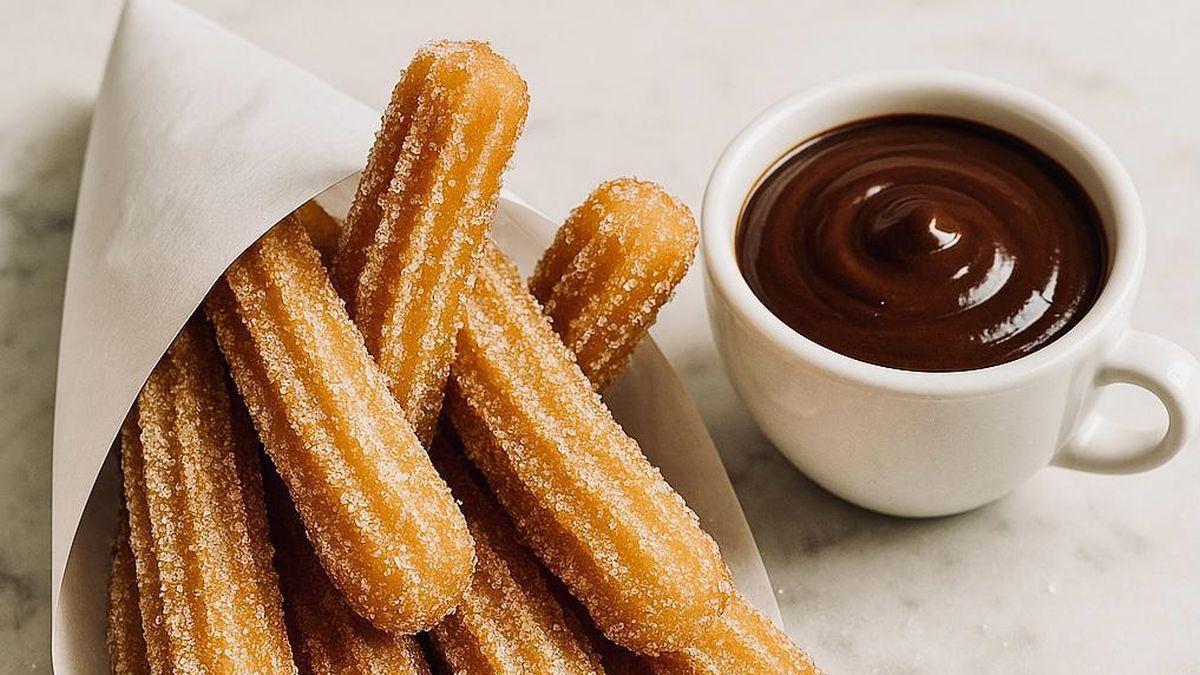 Chocolate con churros, un clásico en Navidad.