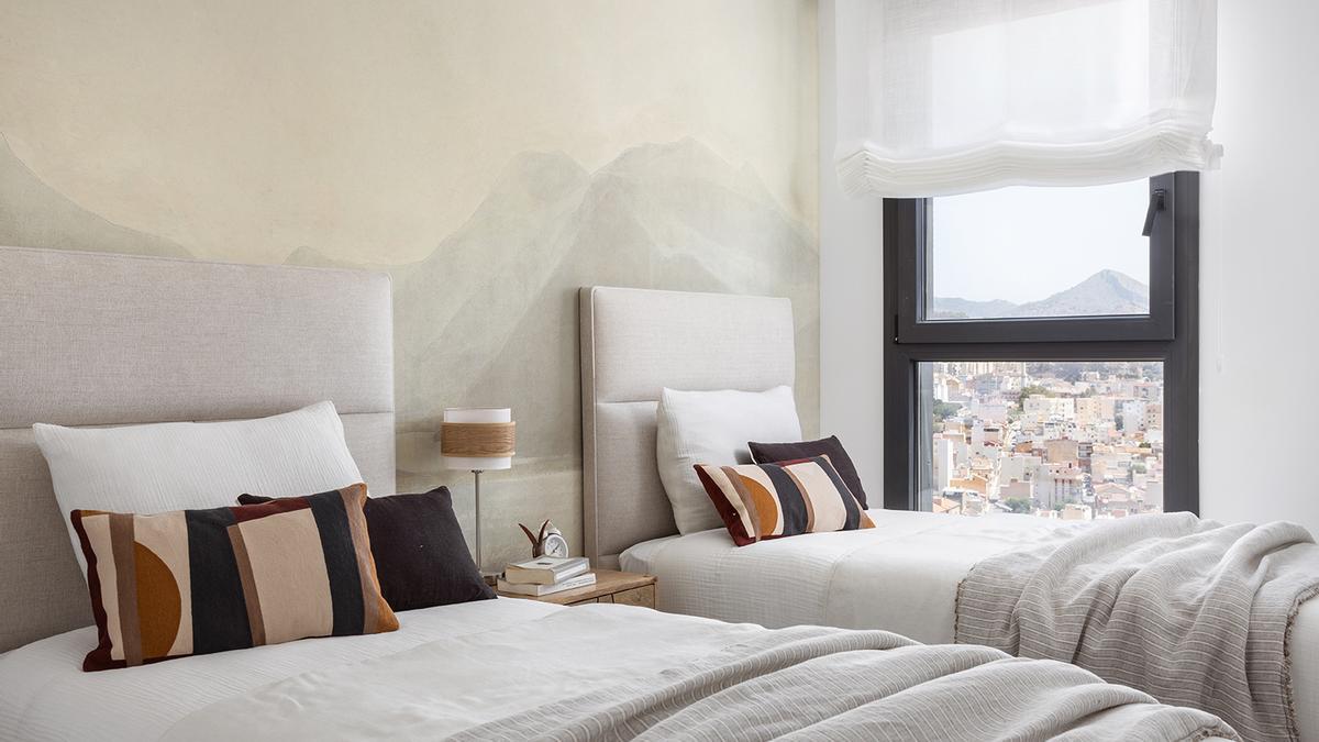 Segundo dormitorio, distribuido con dos camas.